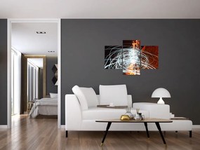 Tablou cu valuri de lumini (90x60 cm)