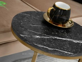 Măsuță de cafea Corden (marmură neagră + auriu). 1111591