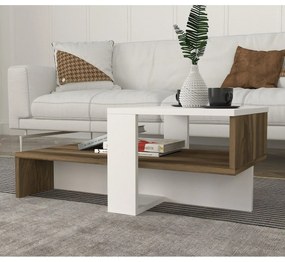 Măsuță de cafea Chain White and Walnut