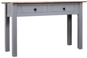 vidaXL Masă consolă, gri, 110x40x72 cm, lemn masiv de pin, gama Panama