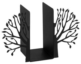 Suport de carti Kitap, negru, metal, 44x14x22 cm