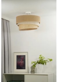 Lustră aplicată Duolla YUTE TRIO 1xE27/15W/230V d. 45 cm maro/gri/bej