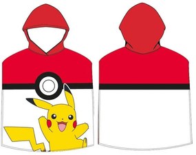 Pokémon Pokeball poncho prosop de plajă 50x115 cm