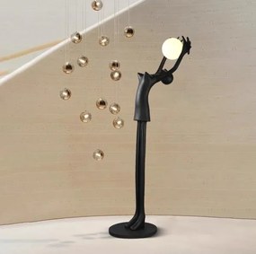 Immax 08812XL - Lampă de podea SILUETTE 1xE27/25W/230V 210 cm Human Girl