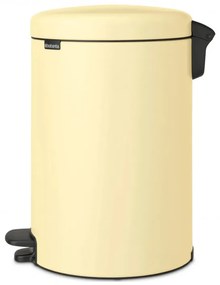 Cos cu pedala Brabantia NewIcon 649044, 20 L, Inchidere lina, Baza antiderapanta, Galben