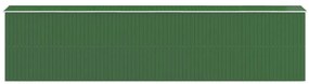 Sopron de gradina, verde, 192x855x223 cm, otel zincat