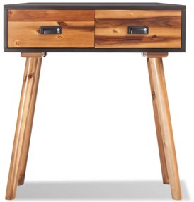 245479 vidaXL Masă consolă din lemn masiv de acacia, 70 x 30 x 75 cm