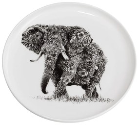 Farfurie din porțelan Maxwell &amp; Williams Marini Ferlazzo Elephant, ø 20 cm, alb