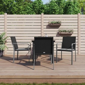 vidaXL Set mobilier de grădină cu perne, 5 piese, poliratan și oțel