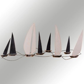 Decoratiune de perete Metal Enzo, Multicolor, 5x52x117 cm