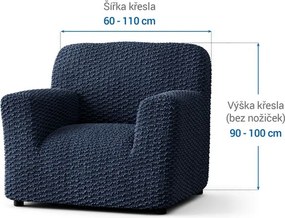 Gaico Huse bielastice MOSAICO albastre fotoliu (l. 60 - 110 cm)