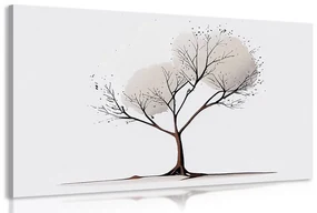 Tablou copac minimalist fără frunze