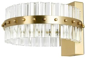 Aplica de perete LED design ambiental Half auriu