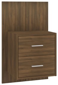 816962 vidaXL Noptieră de perete, stejar maro
