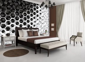 Fototapet - 3D hexagon (254x184 cm)