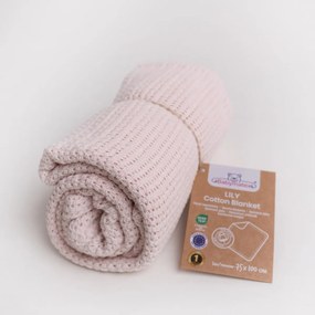Babymatex Pătură pentru copii Lili pudră, 75 x 100 cm