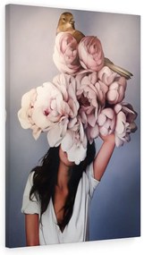 Tablou canvas Pink Peony 90x60 cm