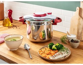 Oală sub presiune din inox 6 l Clipso Minut Perfect – Tefal