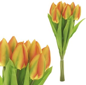 Buchet artificial Lalea 7 flori, galben , 15 x 15x 35 cm