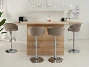 Scaun Hanzel (bej + crom). Promo -6%. 1110536