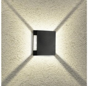 Brilagi - Aplica LED de perete pentru exterior QUADRAY LED/4W/230V neagră IP65