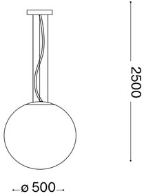 Lustră pe cablu Ideal Lux MAPA 1xE27/42W/230V d. 50 cm gri/fumuriu