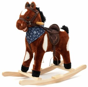Cal balansoar cu melodie si esarfa Baby Mix Arthur, 72x 55 cm