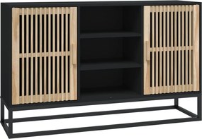 vidaXL Dulap, negru, 105x30x65 cm, lemn prelucrat