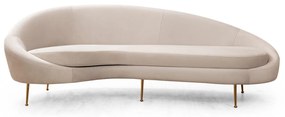 Canapea Fixa cu 3 locuri Eses Stanga - Dreapta, Bej, 255 x 85 x 120 cm