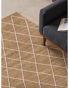 Covor în culoare naturală țesut manual din iută 80x150 cm Kunu – Hanse Home