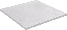 Cadita compozit pentru dus Inter Ceramic patrata 90x90 cm finisaj piatra-alb mat