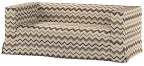 Husă canapea Klippan cu 2 locuri, lungă, cu pliuri contrastante