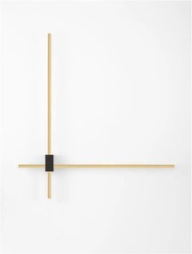 Aplica de perete liniara LED CCT PEAK auriu