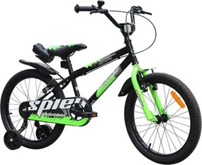 Bicicleta pentru copii NOVOKIDS™ Splend'Or Boom PRO Edition, Cu bidon pentru apa, Roti 14" inch, Maxim 50 kg, Cadru din otel, Roti ajutatoare