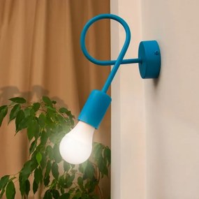 Corp de iluminat perete OXFORD 1xE27/15W/230V albastra