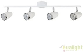 Lustra aplicata design modern alb 4 spoturi LED Karen 6669 RX