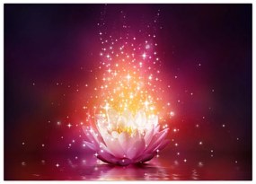 Tablou cu floare de lotus (70x50 cm)