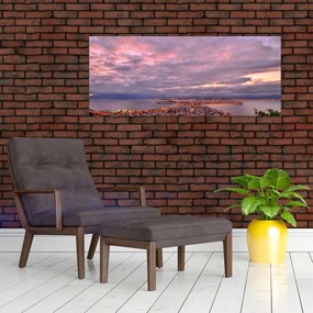 Tablou - Amurg la oraș (120x50 cm)
