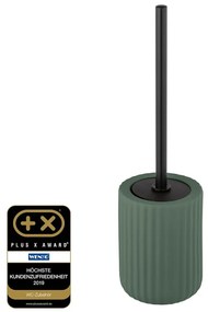 Perie de toaletă cu suport din ceramică Wenko Belluno, verde