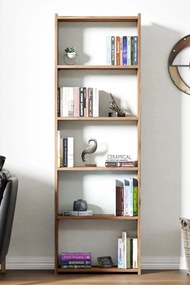 Biblioteca Smart Home, 5 rafturi, 60 x 180 x 20 cm