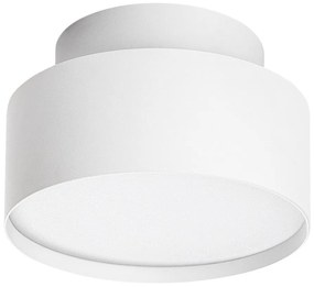 Mini Plafoniera LED cu lumina ambientala in sus Ovidia alb D-14cm