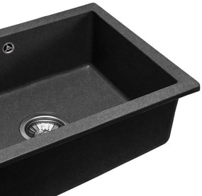 Chiuveta bucatarie Granit Nels black dots