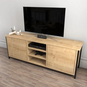 Comoda TV Otis - Negru, Oak