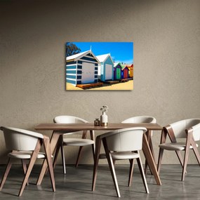 Tablou - Plaja Brighton, Melbourne, Australia (70x50 cm)