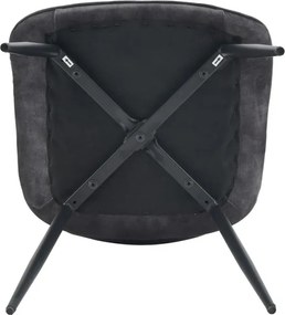 Set de 4 scaune ROADSTAR catifea gri inchis