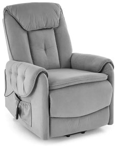 Fotoliu Horton velvet gri