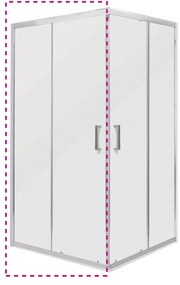 Ușă de duș MALIBU SQ 100 ELEMENT