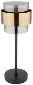 Veioza, lampa de masa design modern MILLEY negru, auriu