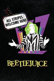 Poster de artă Beetlejuice - All stripes welcome here