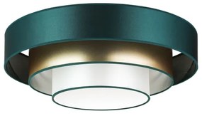 Plafonieră LED Duolla LUNETA LED/26W/230V d. 60 cm 4000K verde/auriu